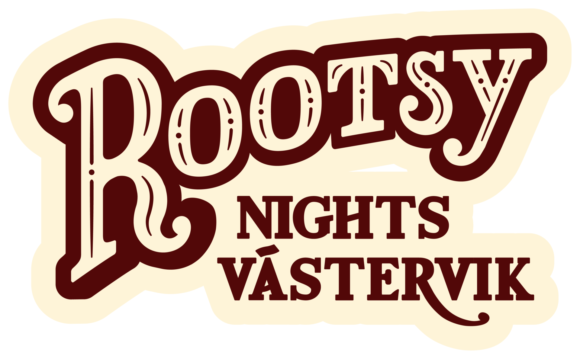 Rootsy Nights Västervik Logo röd